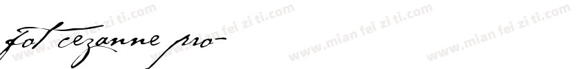 fot cezanne pro字体转换